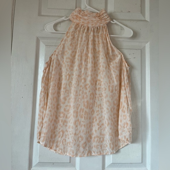 Joie 100% Silk Orange Women’s High Neck Sz S - Picture 1 of 8